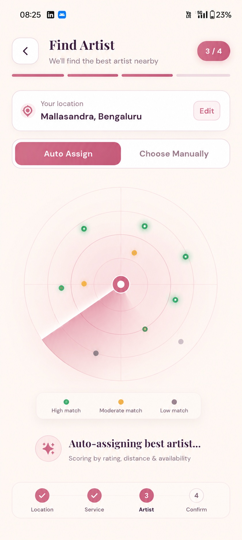 Smart dispatch finds your artist